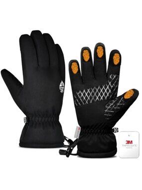 Unisex Gloves with 3M Thinsulate Winter Waterproof Thermal Gloves